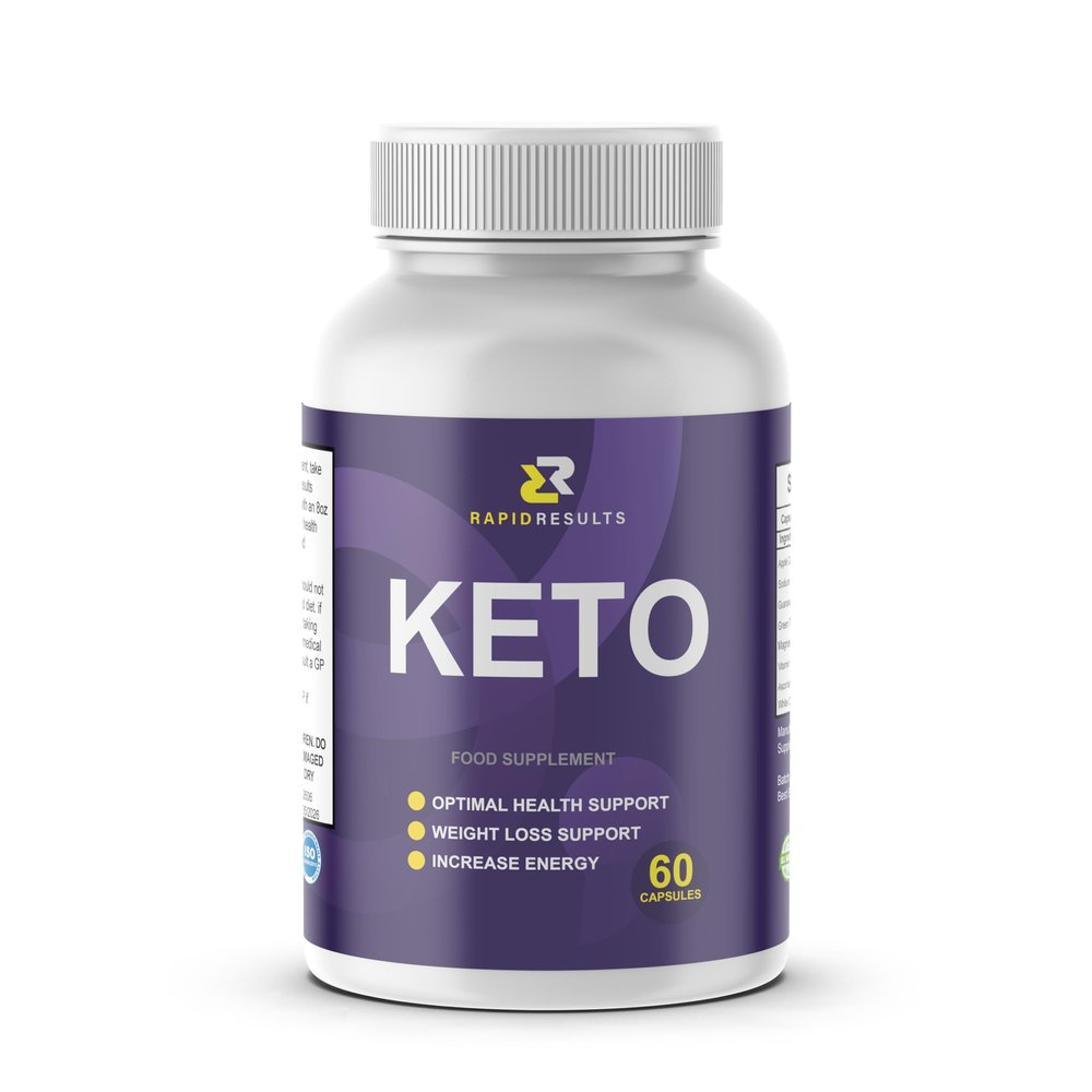 Rapid Results Keto - Natural Ingredients Support for Men & Women - 60 Capsules