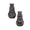 1pc Snowman Statue Natural Stone Carved Figurine Home Decoration Crafts Ornaments,Flame Stone view 1