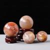 NIBHZ Natural Crystal Ball, Natural Sakura Agate Crystal Ball Crystal Sphere Ball Natural Crystal Gemstone Ball,45mm view 2