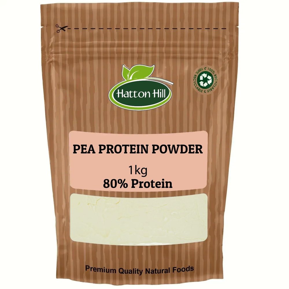 Pea Protein Powder 1kg 80% Pure Plant Protein by Hatton Hill