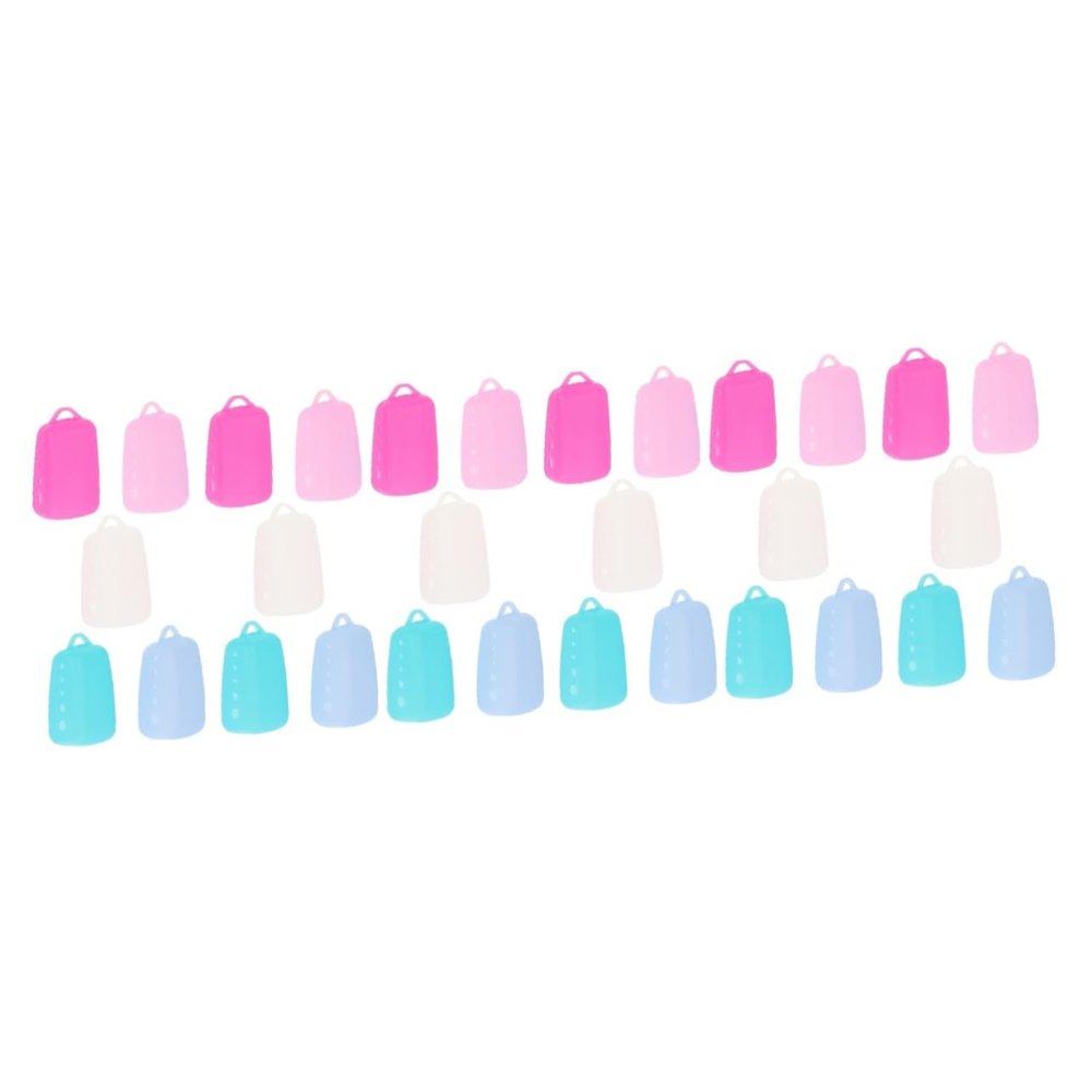 Amosfun 30pcs Silicone Toothbrush Covers Caps for Travel Protecting Toothbrush Heads in Travel Cases for Accessories Toiletries
