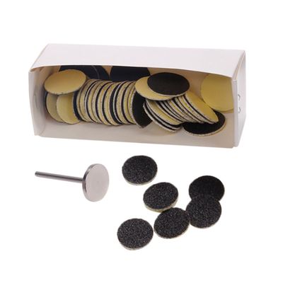 POPETPOP Electric Sanding Discs for Pedicure Tool 50pcs 15mm Replacement Sandpaper Callus Remover Pads for Dead Skin Removal Foot Care Accessories with Bearing for Professional Nail
