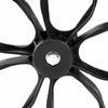 14 Inch Rear Wheelchair Wheel (Pair), Wheelchair Replacement Wheels, Non-Pneumatic Solid PU Non-Slip Tire- Bearings 1/2" Bore, (Black) view 4