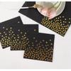 100 Pack Paper Napkins Black Disposable Dinner Square Napkins with Gold Foil Polka Dot Confetti Hand Guest Paper Towels for Party Birthday Wedding Baby Shower Special Events view 4