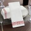 100 Disposable Guest Napkins,Soft and Absorbent Line-Feel Dinner Napkin,Elegant Decorative Paper Guest Towels for Kitchen,Bathroom,Weddings,Parties,Dinner and Events(Rose Gold) view 3