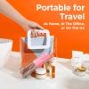 Bitvae Water Dental Flosser for Teeth Cordless, Water Teeth Cleaner Picks for Cleaning with 3 Modes & 5 Intensities, Oral Irrigator with 6 Jet Tips, IPX7 Waterproof, USB Rechargeable, Pink view 4