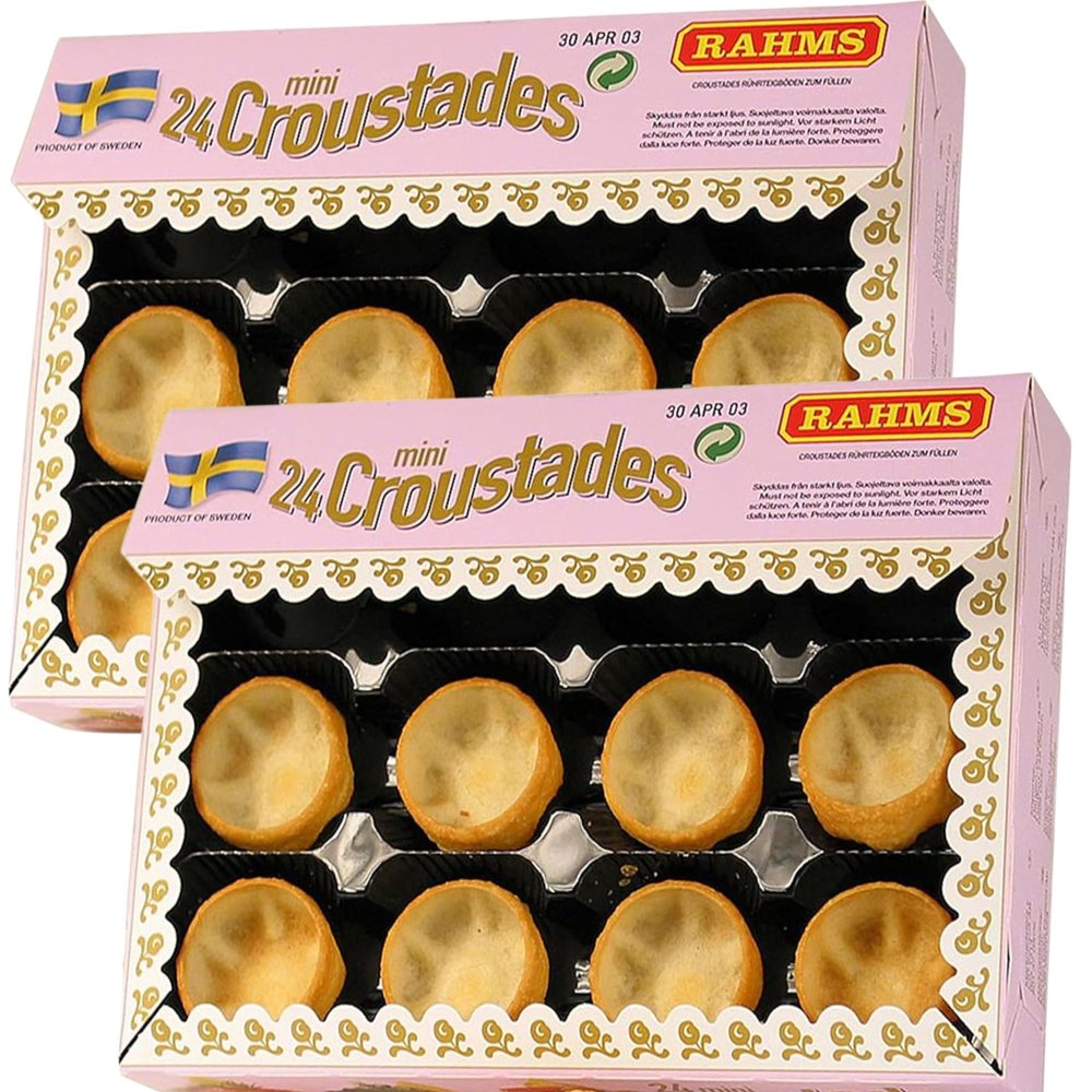 2 Packs of Rahms Mini Croustade Cups - Total of 48 Cups (24 Cups Each Pack)