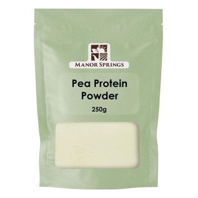 Pea Protein Powder 250g 80% Pure Plant Protein by Manor Springs