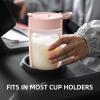 EQURA Electric Shaker Bottle, Blender Bottles, Made with Tritan - BPA Free - Portable Mixer Cup/USB Rechargeable Shaker Cups for Protein Shakes and Meal Replacement Shakes 650ml (Pink) view 2