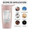 EQURA Electric Shaker Bottle, Blender Bottles, Made with Tritan - BPA Free - Portable Mixer Cup/USB Rechargeable Shaker Cups for Protein Shakes and Meal Replacement Shakes 650ml (Pink) view 4