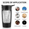 EQURA Electric Shaker Bottle,650ML Protein Shake Mixer, Made with Tritan - BPA Free - Portable Mixer Cup/USB Rechargeable Shaker Cups for Protein Shakes and Meal Replacement Shakes (Black) view 4