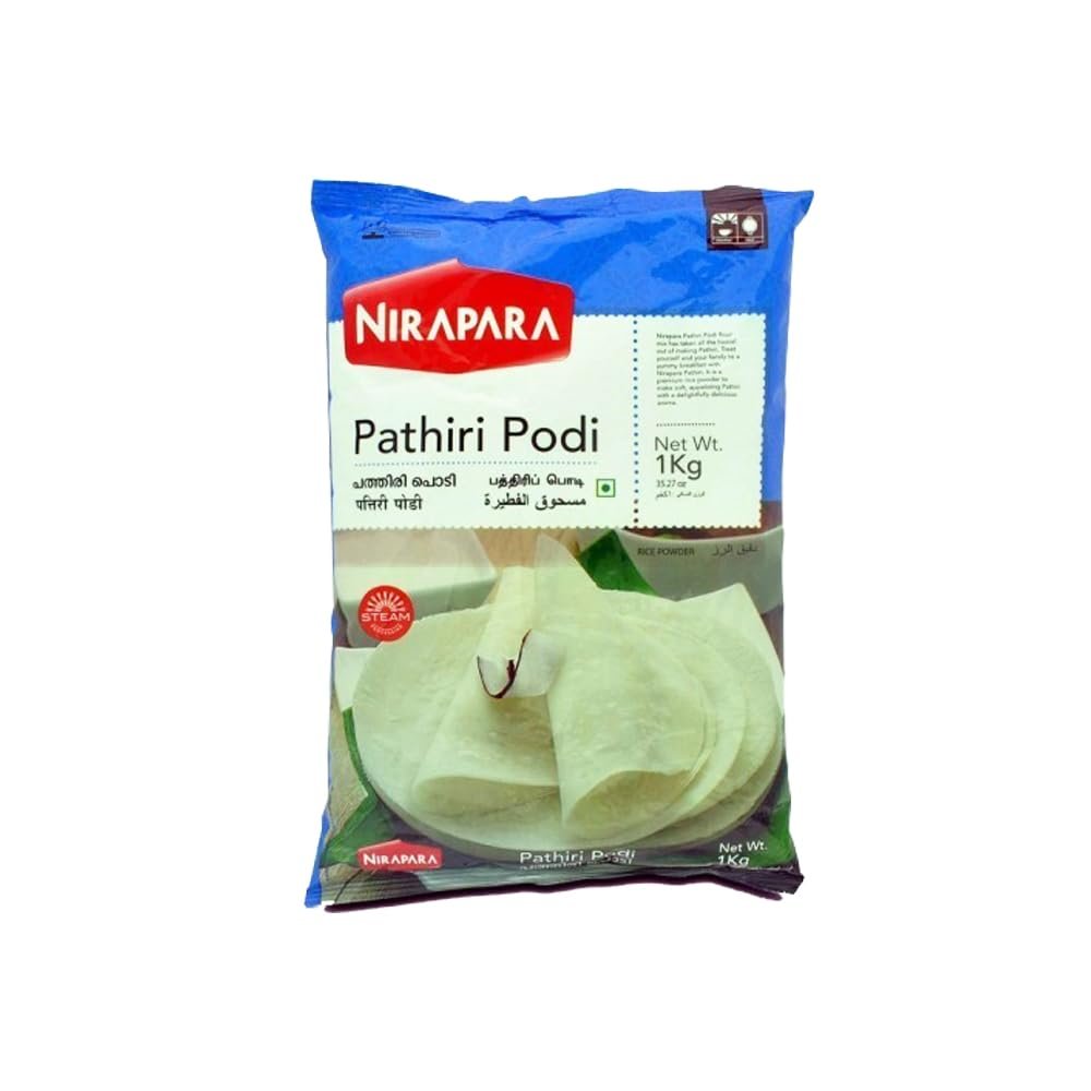 Nirapara Pathiri Podi Rice Pan Cake with No Added Preservatives Just Heat and Eat Delicious Taste Healthy Indian Origin 1KG