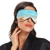 Blue Sea Ocean Beach 1 Sleep Mask Lightweight Soft Breathable Eye Mask with Adjustable Strap Blackout Eye Mask for Women Men for Travel Night Sleeping view 2
