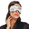 Colorful Flowers Sleep Mask Lightweight Soft Breathable Eye Mask with Adjustable Strap Blackout Eye Mask for Women Men for Travel Night Sleeping view 2