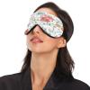 Colorful Flowers Sleep Mask Lightweight Soft Breathable Eye Mask with Adjustable Strap Blackout Eye Mask for Women Men for Travel Night Sleeping view 3