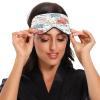 Colorful Flowers Sleep Mask Lightweight Soft Breathable Eye Mask with Adjustable Strap Blackout Eye Mask for Women Men for Travel Night Sleeping view 4