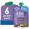 Ella's Kitchen Organic Pulled Pork Baby Food Pouch 7+ Months 130g (Pack of 6) view 1