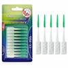 Boulton Interdental Brushes  Pack of 40 | Wire-Free Interdental Sticks for Teeth Clean Oral Hygiene Tooth Floss | Silicone Dental Picks Toothpick Toothbrushes Teeth Brushes (Green - 0.8mm to 1.2mm) view 1