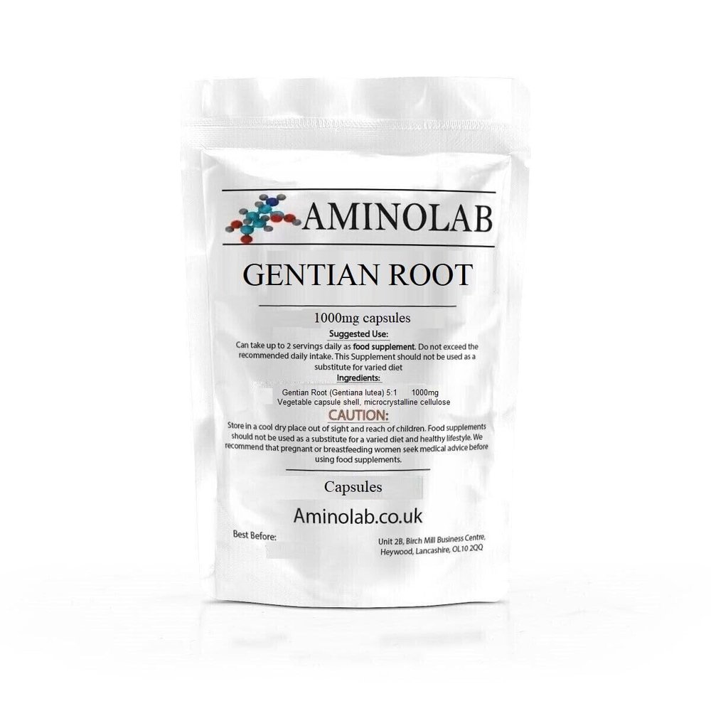 Aminolab - Gentian Root 1000mg 30 Capsules