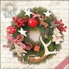 Ambiente Pack of 20 Christmas Forest Wreath Paper Napkins Table Decorations Xmas Festive Traditional 33cm x 33cm 3 Ply view 1