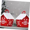 ABOOFAN 25pcs Christmas Candy Boxes Red Little House Shape Paper Gift Boxes for Wedding Home Party Festival Boys and Girls Favour Treat Storage view 3