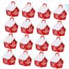 ABOOFAN 25pcs Christmas Candy Boxes Red Little House Shape Paper Gift Boxes for Wedding Home Party Festival Boys and Girls Favour Treat Storage view 4