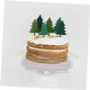 SilteD 30Pcs Christmas Cupcake Wrappers Tree Cupcake Toppers Christmas Cupcake picks Christmas party picks Christmas Food Picks christmas decor Party Supplies christmas tree view 2