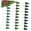 SilteD 30Pcs Christmas Cupcake Wrappers Tree Cupcake Toppers Christmas Cupcake picks Christmas party picks Christmas Food Picks christmas decor Party Supplies christmas tree view 4