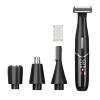 LANMOU Electric Lady Shaver 4 in 1 Men Women Trimmer Rechargeable Painless Razor Bikini Trimmer Facial Hair Remover Nose Trimmer Eyebrow Trimmer, Portable Wet and Dry Shaver, Black view 1