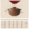 SUNMME Ceramic Soup Pot with lid, Durable Ceramic Casserole, Kitchen stew Pot with lid, Handmade, Suitable for All Kinds of Food.-1.2L Cooking pots and Pans (Size : 2.5L) (Onecolor 1.2L) view 3