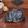 mookaitedecor 301-400g Natural Black Rutilated Quartz Raw Crystal Stone Mineral Specimen for Reiki Healing Desk Decor, Small Semi Precious Black Rough Stone Gift Collectible, Length 7.5-12.5cm view 4