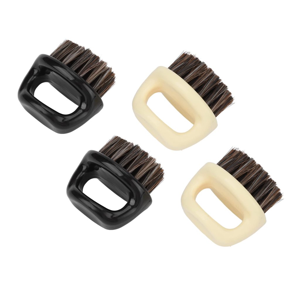 Ghzste 4pcs Knuckle Brush Beard for Men Styling Mustache Knuckle Brush Soft Bristles Sweep Beard Male