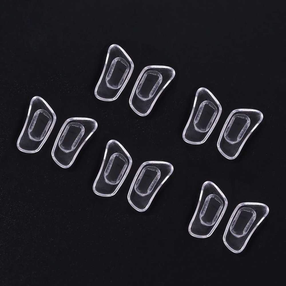 5 Pairs Inserted Silicone Eyeglasses Soft Nose Pads Glasses Massage Nose Pads for Glasses