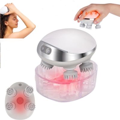 Amalfi Smart Scalp Massager - Red Light Hair Growth, Stress Relax, Portable USB Charging, Ipx7 Waterproof