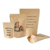 Personalised Kraft Paper Bag,Self Standing Resealable Zipper Lock Food Bag,Packing Bags for Candy Biscuits Lock Food, Events gift bags for Bridal shower,Wedding,Baby shower. (50pcs) view 1