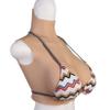 HUANQIN Breastplate Breastform Fake Breasts Silicone Breastplate Silicone Filled F Cup, Silicone Breast Form Crossdressing Huge Fake Breast, Silicone Breast Form Artificial False Breast, Asian Yellow view 1