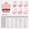 HUANQIN Silicone Breast Form Realistic Breast Plates Artificial Breast Cotton Filled C Cup, Breast Simulation Female Breasts Costume Breasts, Cosplay Breast Simulation Female Breasts, Ivory view 4