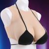 HUANQIN Simulation Breast Fake Boobs Cosplay Crossdresser Breast Silicone Filled D Cup, Realistic Silicone Breastplate Artificial Fake Boobs, Silicone Breasts Crossdresser Breast Prosthesis, Tan view 1