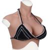HUANQIN Silicone Breast Form Realistic Breast Plates Artificial Breast Cotton Filled Z Cup, Breast Simulation Female Breasts Costume Breasts, Cosplay Breast Simulation Female Breasts, Tan view 1