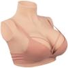 Simulation Breast Fake Boobs Cosplay Crossdresser Breast Silicone Filled S Cup, Faux Silicone Breast, Silicone Liquid Mammary Prosthesis, Silicone Breasts Crossdresser Breast Prosthesis, Ivory view 1