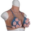 Silicone Breast Form Realistic Breast Plates Artificial Breast Cotton Filled Z Cup, False Breasts Apparel Artificial Cosplay Prosthesis Breasts, Silicone Breastplate Drag Queen Breastplate, Ivory view 1