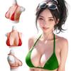 Simulation Breast Fake Boobs Cosplay Crossdresser Breast Silicone Filled C Cup, Silicone Breasts with Realistic Feel for Trans Women, Fake Boobs, Silicone Breast Simulation Breast, Asian Yellow view 1