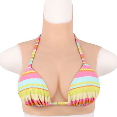 Silicone Breast Form Realistic Breast Plates Artificial Breast Cotton Filled E Cup, Simulation Breast Fake Boobs Cosplay Realistic Fake Boobs, Fake Boobs, Silicone Breast Simulation Breast, Tan
