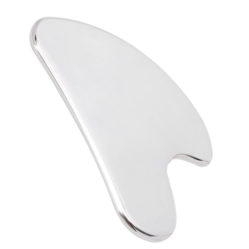 Gua Sha Facial Tools, Stainless Steel Guasha Tool for Face, Gua Sha Massage Tool for SPa Acupuncture Trigger Point, Lymphatic Drainage Tool Muscle Scraper Tool