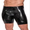 Late X Men's Latex Pants Zip Black XL view 4