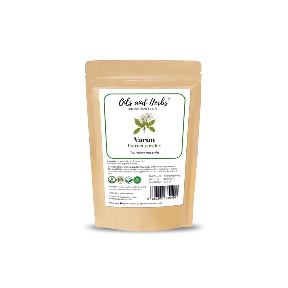 High Strength Varuna Bark Extract Powder 5:1  Crataeva nurvala - No fillers and Binders (100 gm) - Natural and Pure - by Oils and Herbs UK