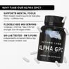 Alpha GPC Choline Supplement 600mg per Serving (High Strength) Cognitive Supplements for Memory, Mood & Motivation - Lab Tested, Non-GMO, Nootropic for Brain Made in The UK (60 300mg Capsules) view 4