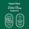 Nature's Best Zinc 15mg - Immune Support - High-Strength Citrate Form - Small, Easy-to-Swallow Tablets - UK Made - 180 Vegan Tablets (6 Months' Supply) view 3