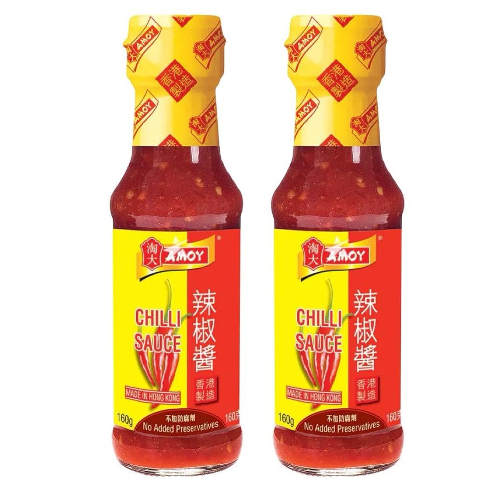 Amoy Chilli Sauce Spicy Dipping Sauce - Made in Hong Kong 160g (Pack of 2) HALAL