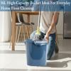 16L Litre Mop Bucket with easy Strong grip carry Handle 39 x 30 x 29.50 cm Floor Cleaning Bucket Spout Mop Press Bucket Cleaning Carts household mop bucket with removeable wringer (Navy) view 4